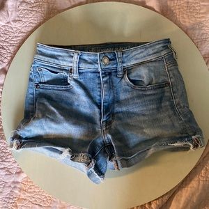 American Eagle AE Super Super Stretch High Waisted Jean Shorts